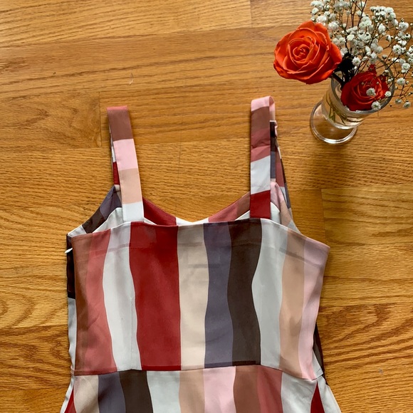 🌸Petite Studio Multi Rainbow Stripe Carly Dress - Picture 9 of 10